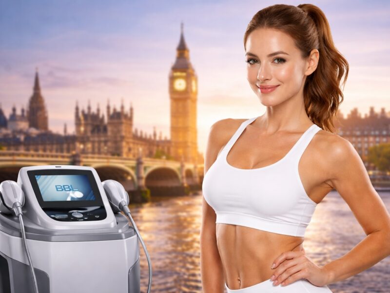 Fit woman with EMSCULPT NEO in London