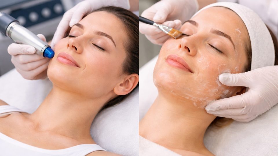 Facial treatments at the clinic